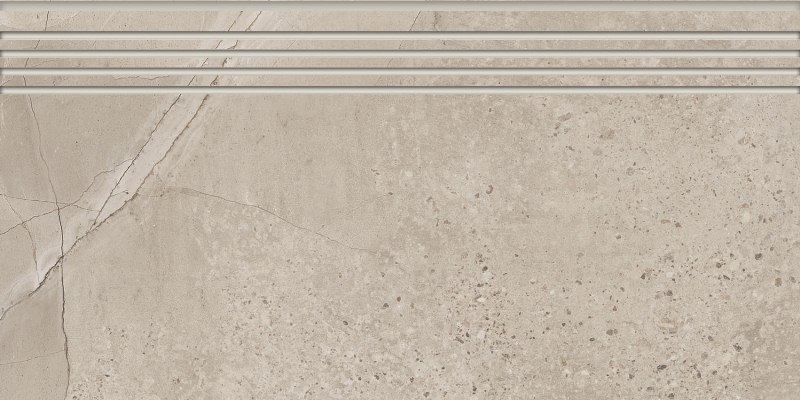 K-1005/LR/st01 Marble Trend (Марбл Тренд) Limestone (Лаймстоун) 294x600 лаппатированная серая ступень