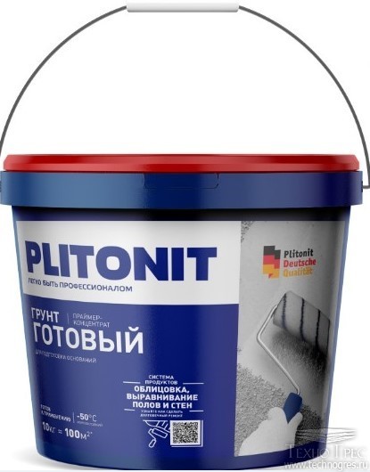 Готовый грунт-праймер PLITONIT для подготовки оснований (10 л)